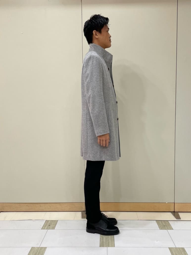 TAKE✳︎さんの「TAKEO KIKUCHI｜【ウールカシミヤブレンド】ビーバー調 スタンドカラー コート」を使ったコーディネート