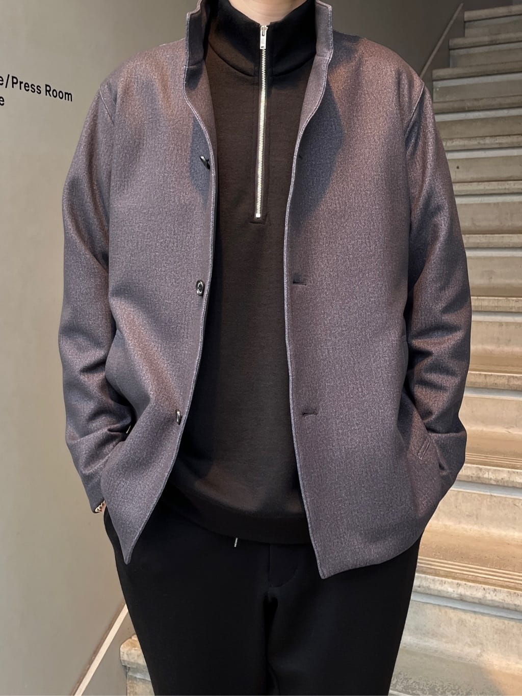Shintaroさんの「TAKEO KIKUCHI｜【DOWN FABRIC】ダウンファブリック スタンドカラーブルゾン」を使ったコーディネート