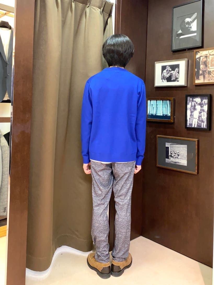 コバヤシさんの「TAKEO KIKUCHI｜【ONOFF対応】TRダブルニット ストレッチパンツ」を使ったコーディネート