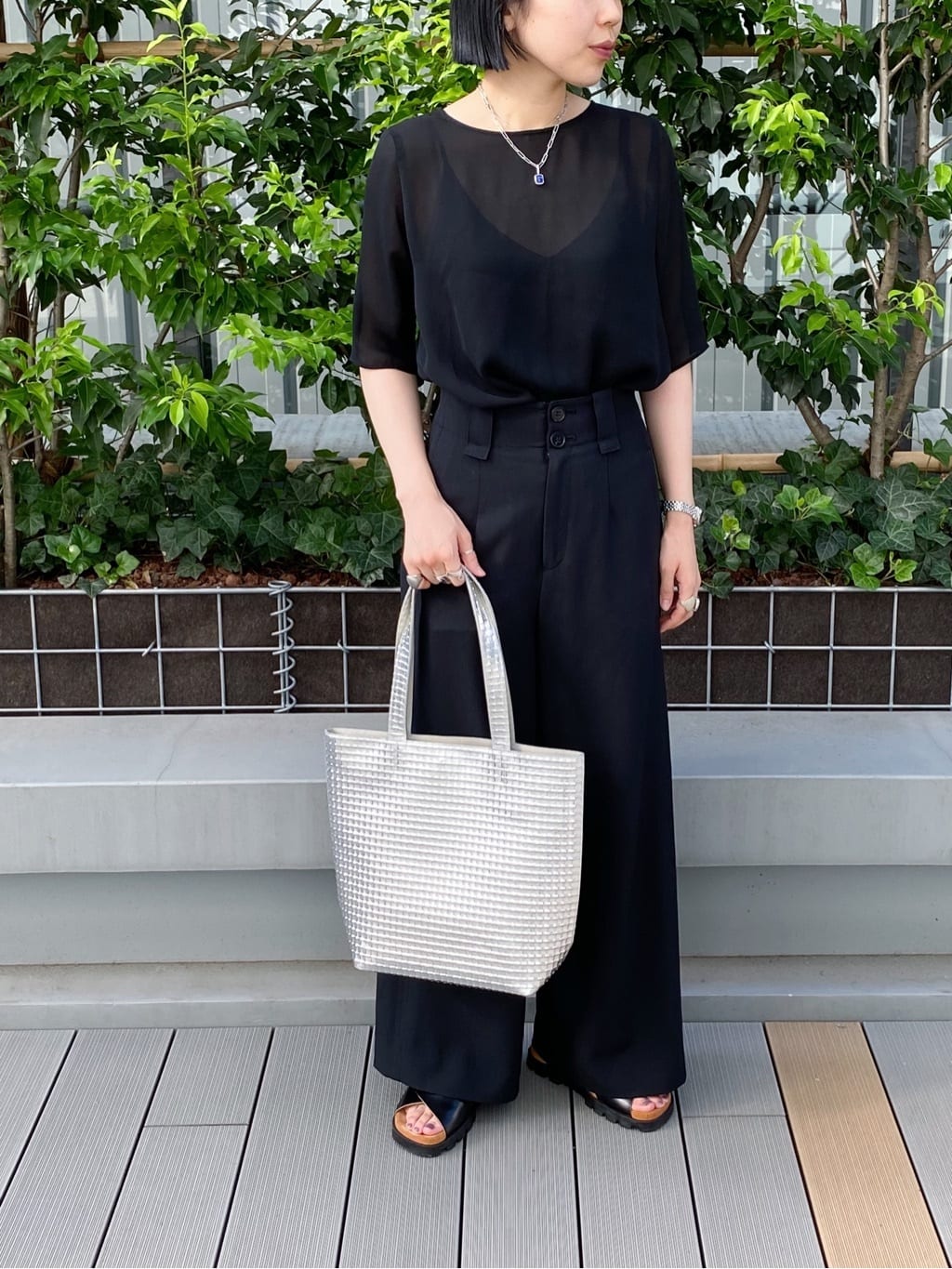 Uさんの「HIROKO HAYASHI｜ZANA(ザーナ)トートバッグM」を使ったコーディネート