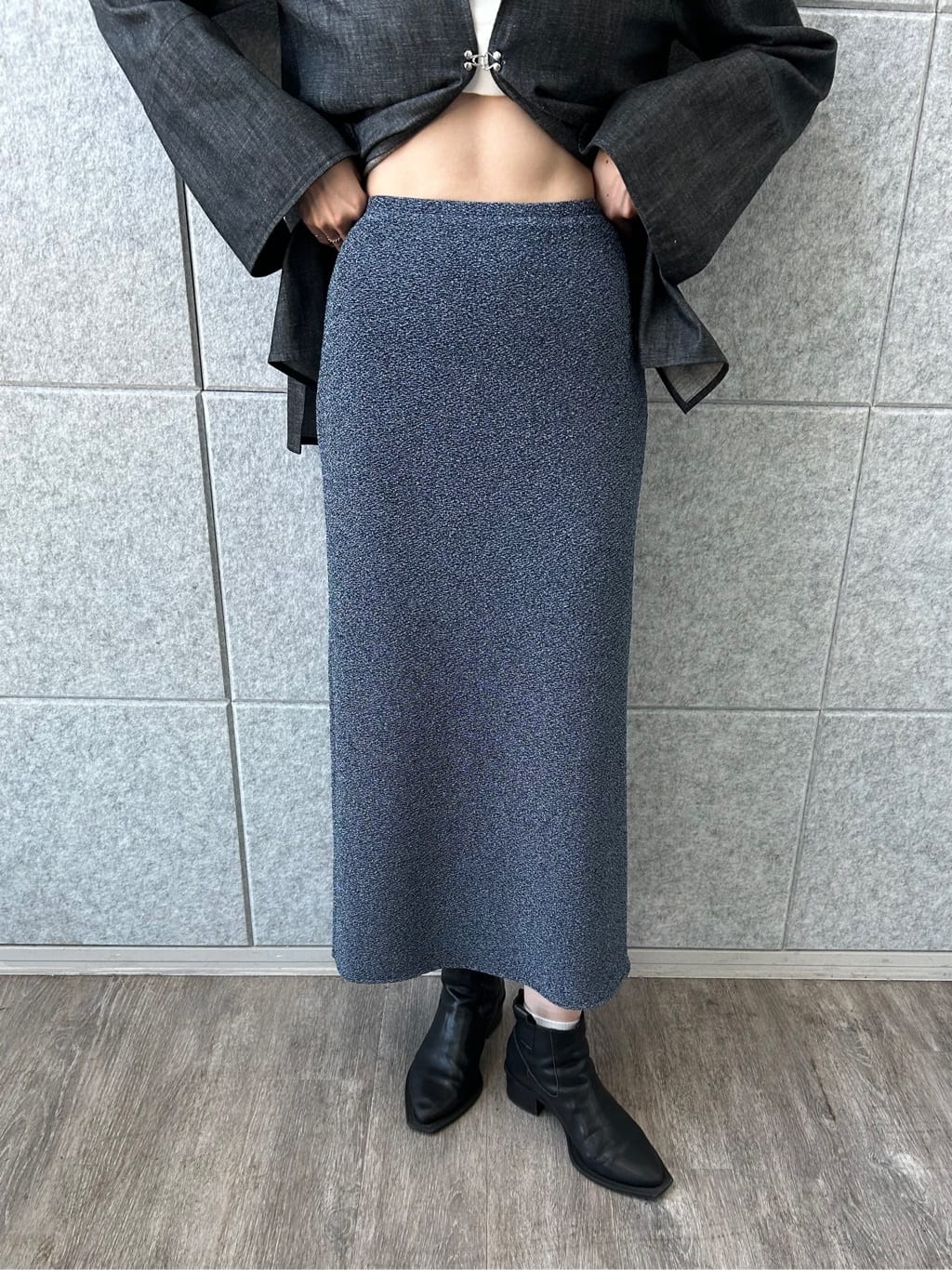 honoka Aさんの「CODE A｜lame skirt」を使ったコーディネート