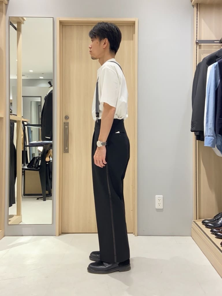 わいずみさんの「TAKEO KIKUCHI｜【抗菌防臭／5サイズ展開】ハイゲージポンチ Tシャツ」を使ったコーディネート