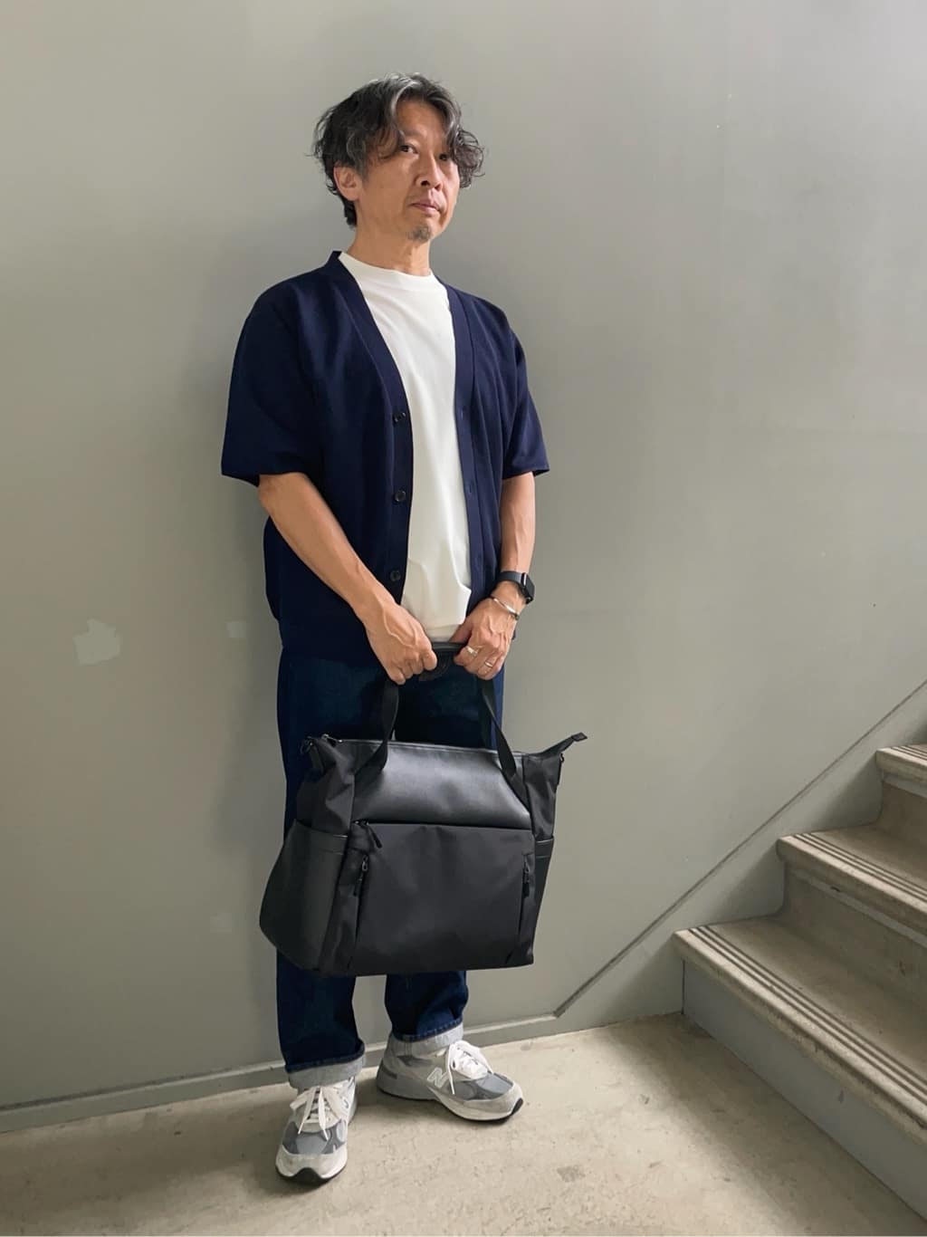 デザイナーTAKEman さんの「TAKEO KIKUCHI｜【抗菌防臭／5サイズ展開】ハイゲージポンチ Tシャツ」を使ったコーディネート