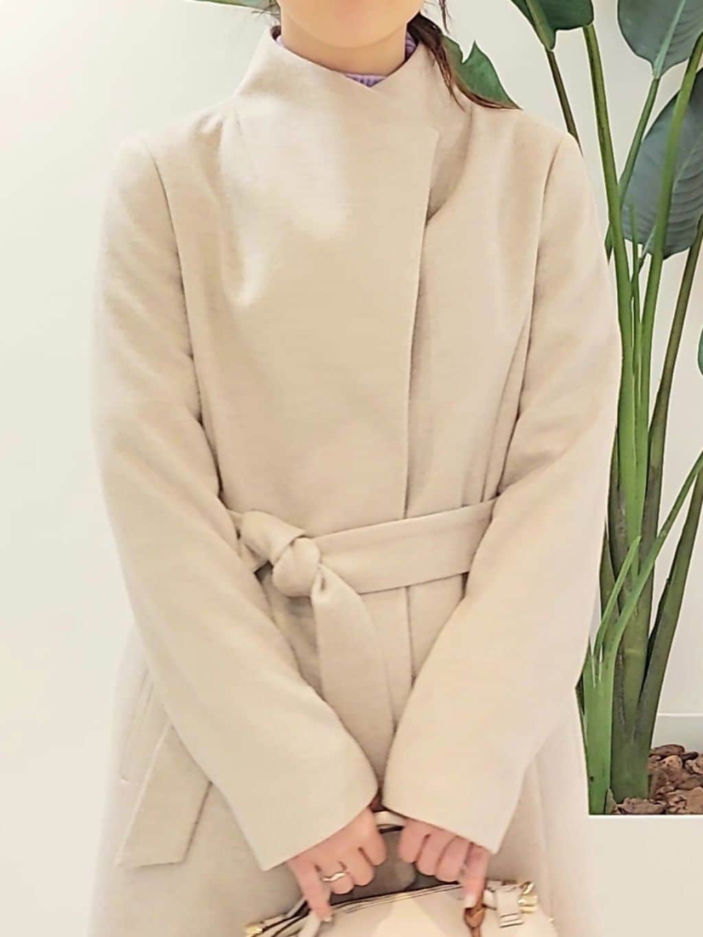YuKaRiさんの「UNTITLED｜【日本製／2WAY衿】スタンドカラー ロングコート」を使ったコーディネート