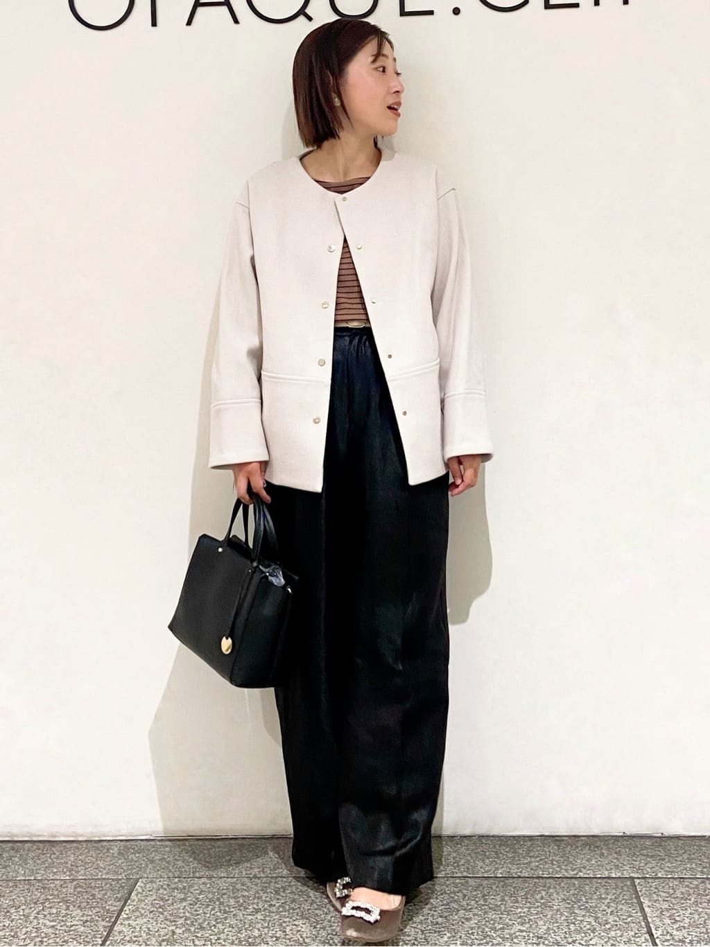 MIHOさんの「OPAQUE.CLIP｜ノンホール細ベルト」を使ったコーディネート