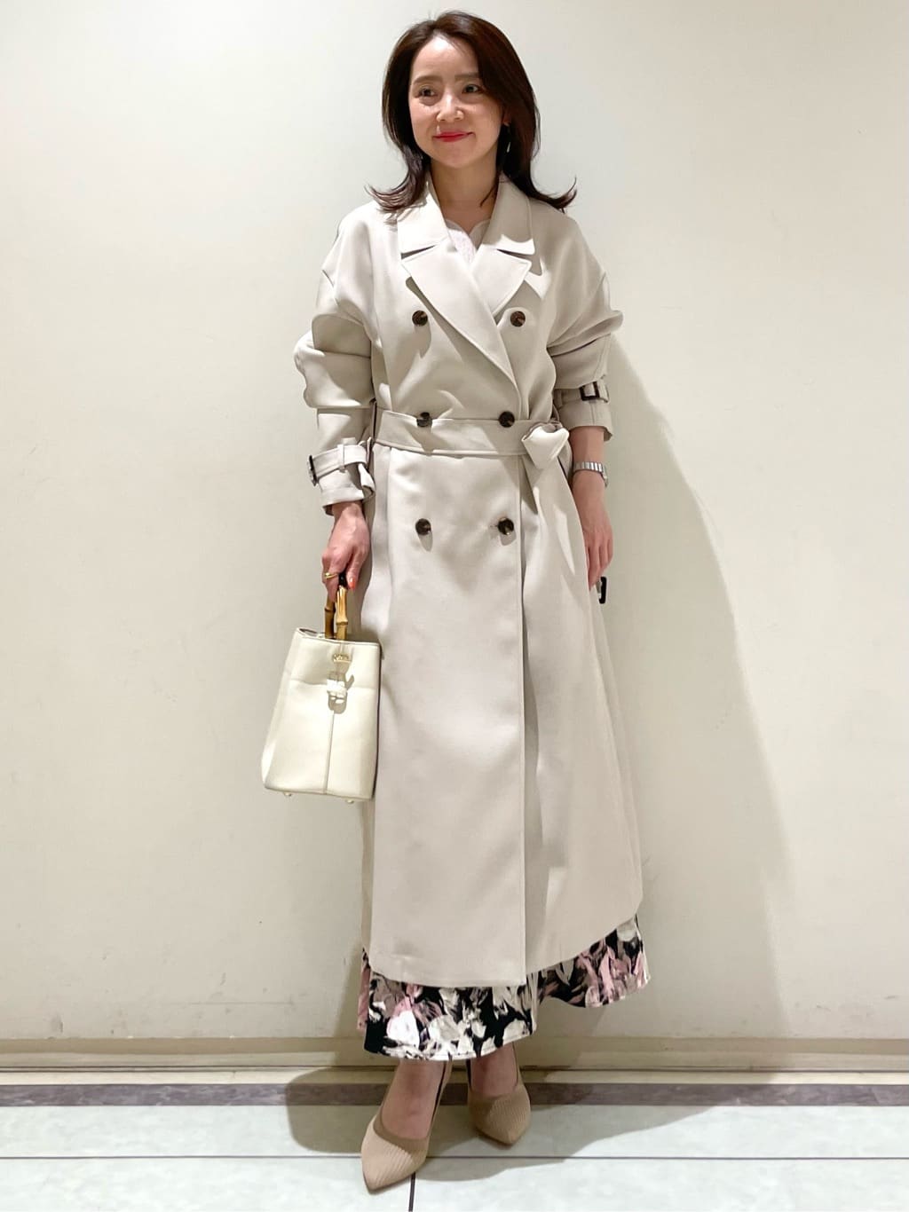 saitouさんの「COUP DE CHANCE｜【洗える】上品に華やぐラメニット」を使ったコーディネート