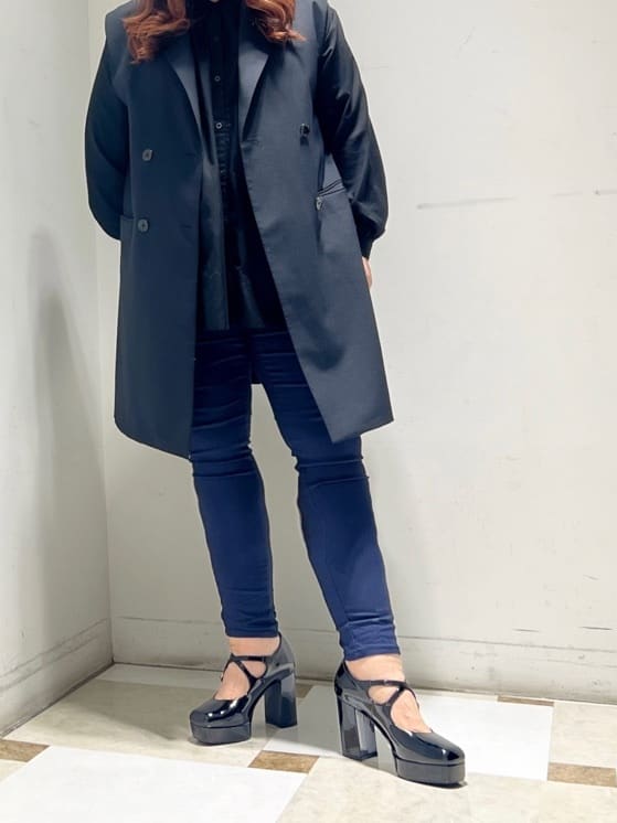 yumiさんの「ESPERANZA｜クロスダブルバックル厚底パンプス 結婚式二次会 パーティー 25SS」を使ったコーディネート