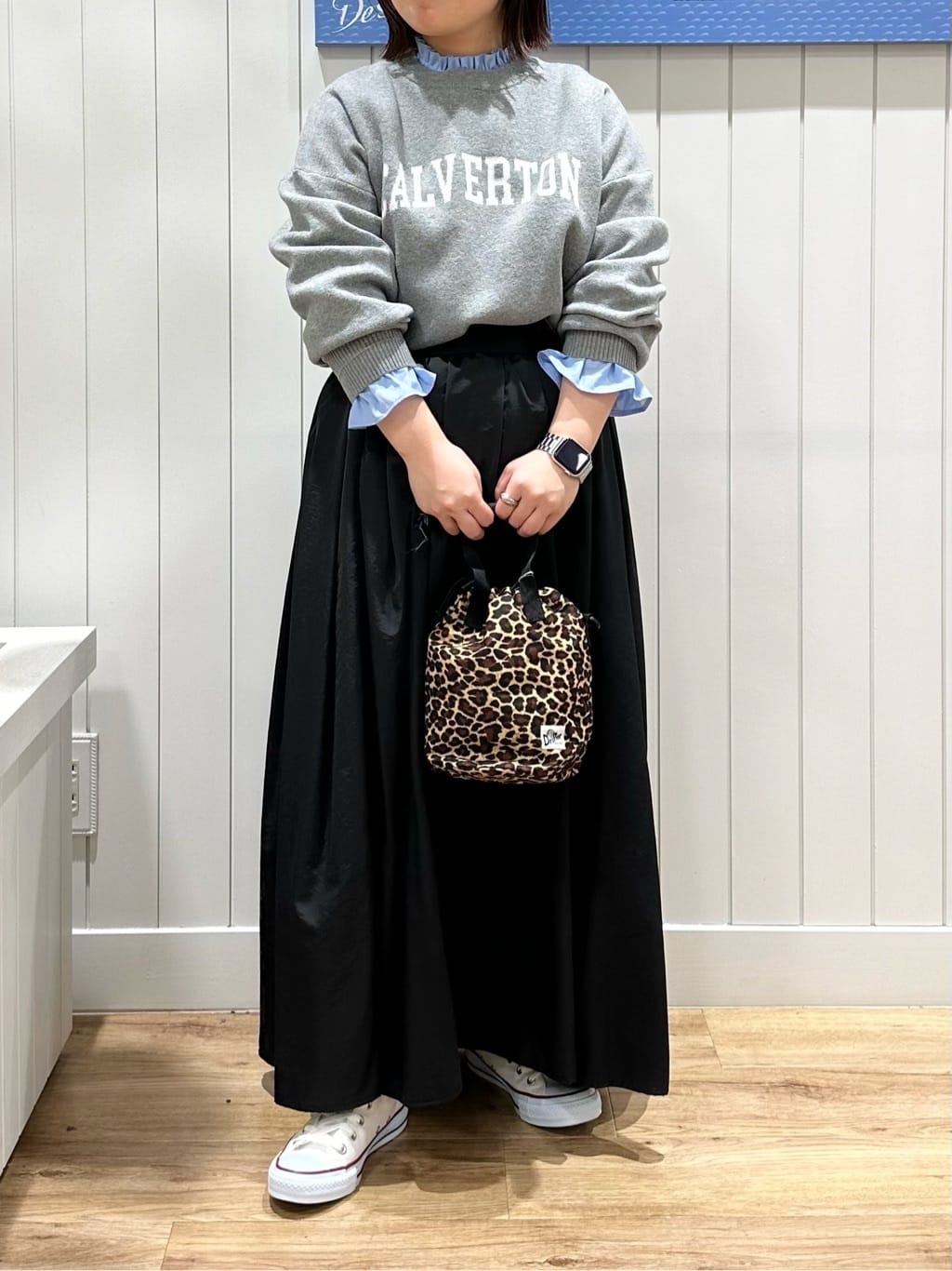 nahoさんの「Dessin｜【CONVERSE/コンバース】ハイカット」を使ったコーディネート