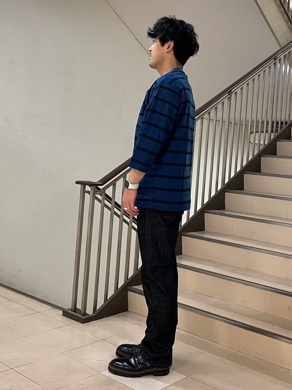 ぶうさんの「TAKEO KIKUCHI｜【モンスターストレッチ】日本製 ワンウォッシュ デニムパンツ」を使ったコーディネート