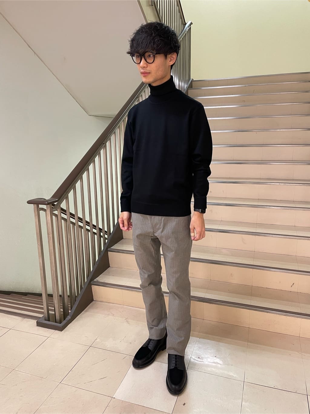 Okdさんの「TAKEO KIKUCHI｜【Made in JAPAN】播州織 ヘリンボン ストレート パンツ」を使ったコーディネート