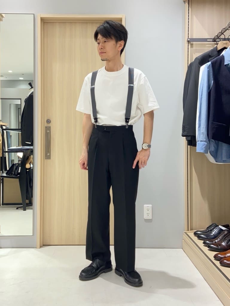 わいずみさんの「TAKEO KIKUCHI｜【抗菌防臭／5サイズ展開】ハイゲージポンチ Tシャツ」を使ったコーディネート