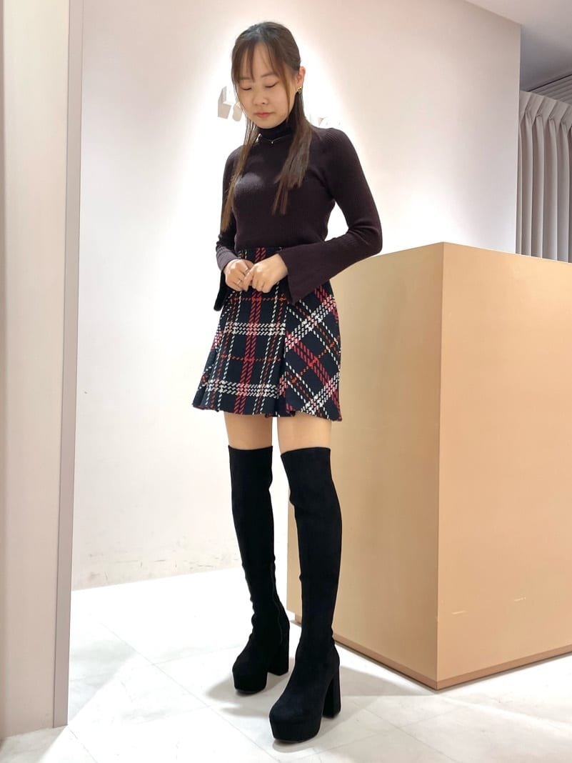 azusaさんの「ESPERANZA｜厚底ラク盛りニーハイブーツ」を使ったコーディネート
