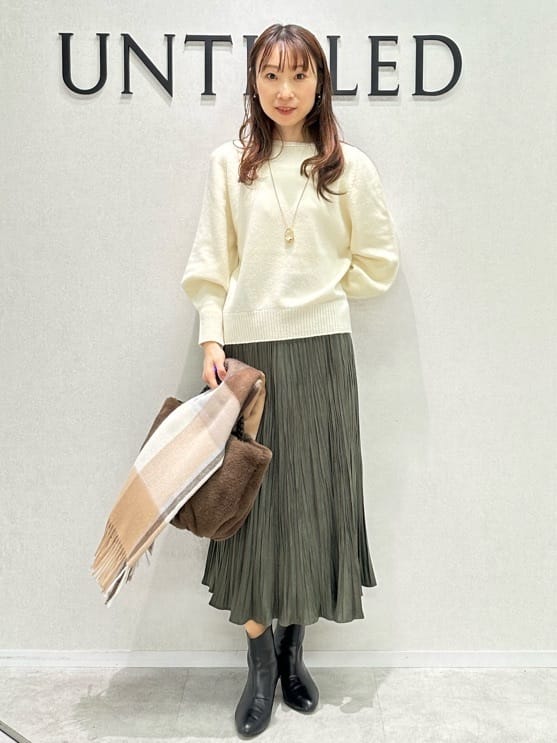 Miwaさんの「UNTITLED｜【日本製／2WAY衿】スタンドカラー ロングコート」を使ったコーディネート
