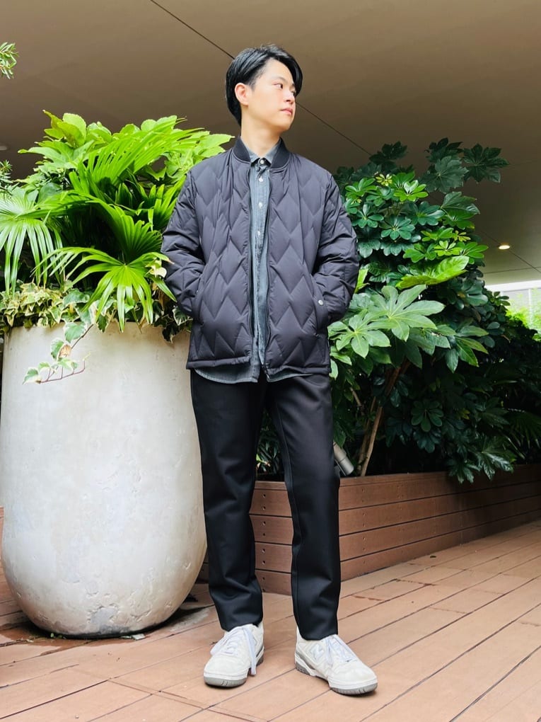 ワッキーさんの「TAKEO KIKUCHI｜【Made in JAPAN】播州織 ストレッチ パンツ」を使ったコーディネート