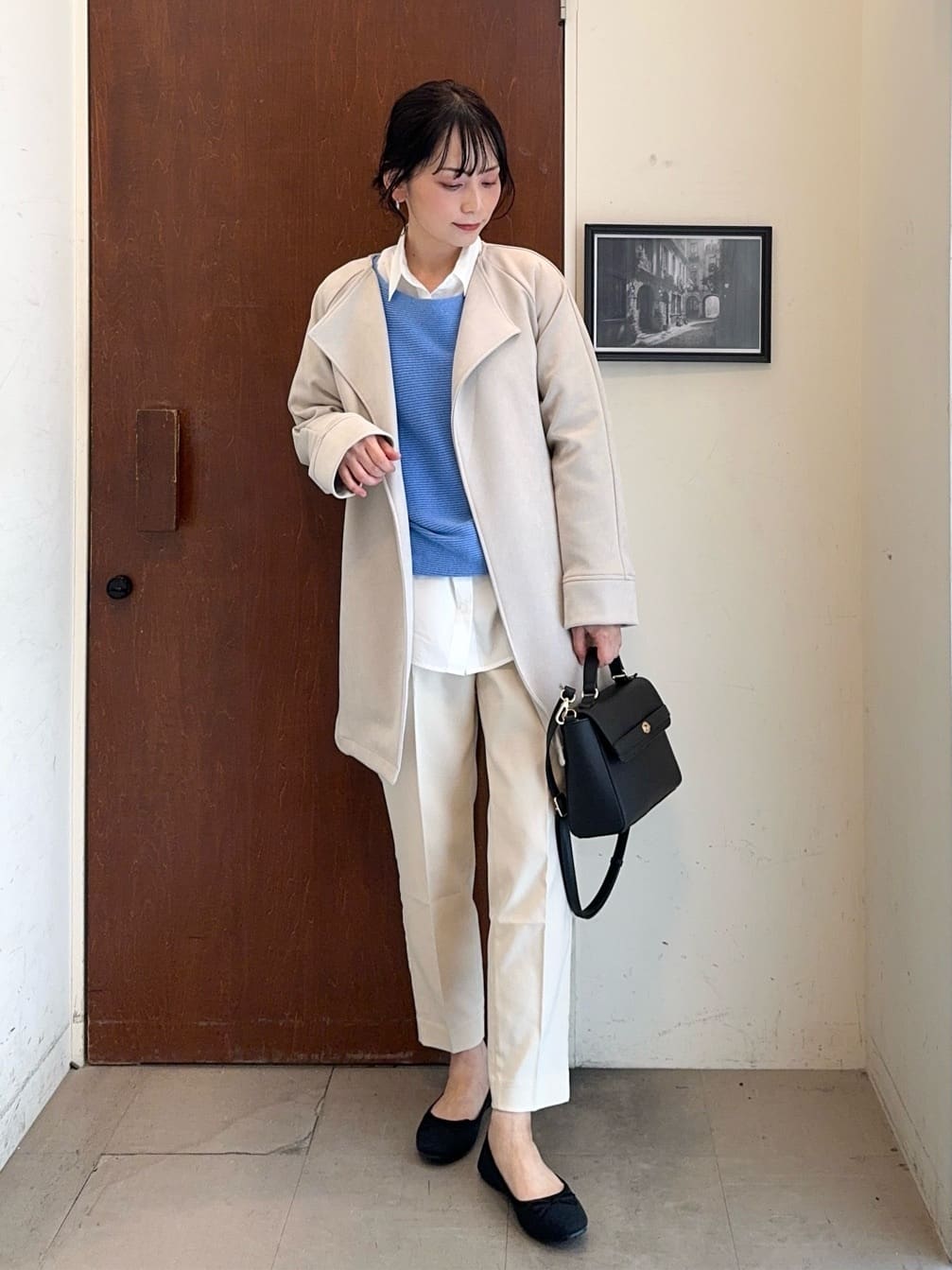 𝐇𝐢𝐫𝐨𝐦𝐢さんの「SHOO･LA･RUE｜【洗える/SS-3L】すっきりキレイにかっこよく 大人のテーパードパンツ」を使ったコーディネート