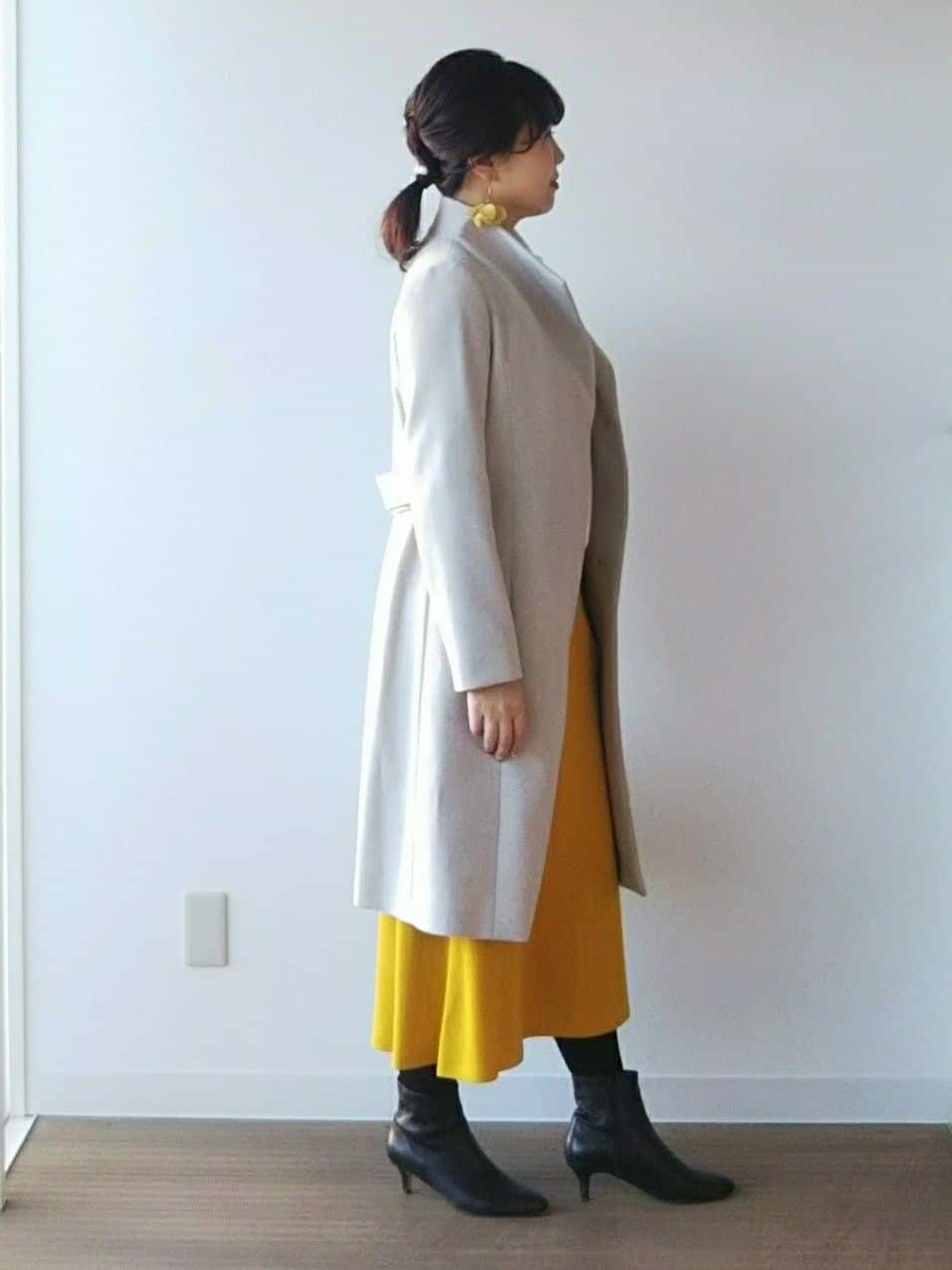 なみきさんの「UNTITLED｜【日本製／2WAY衿】スタンドカラー ロングコート」を使ったコーディネート