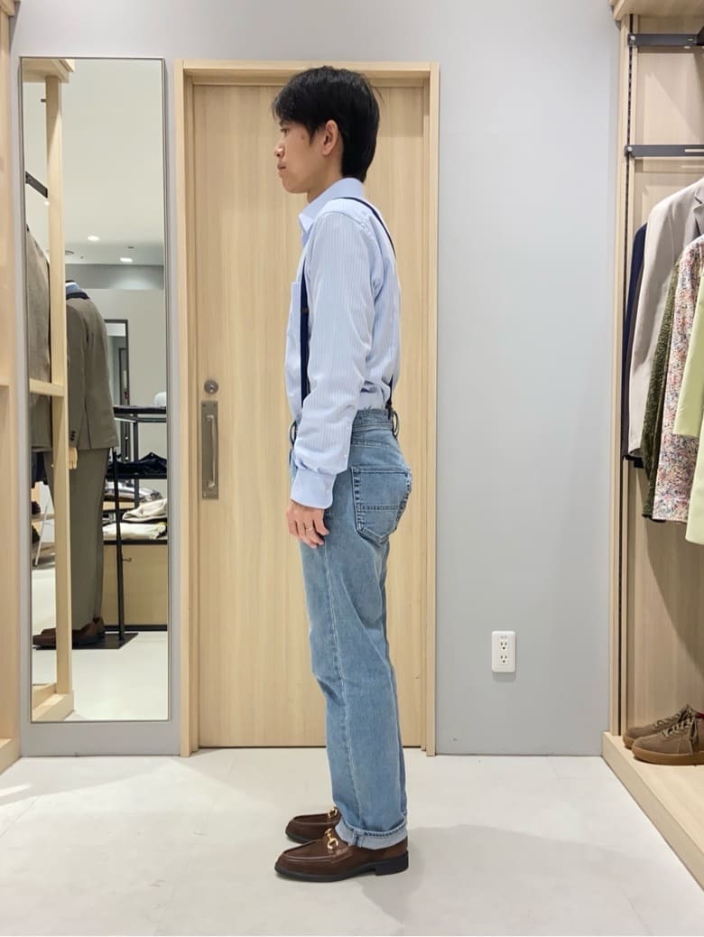 わいずみさんの「TAKEO KIKUCHI｜【Made in JAPAN】ドビーストライプ ドレス シャツ」を使ったコーディネート