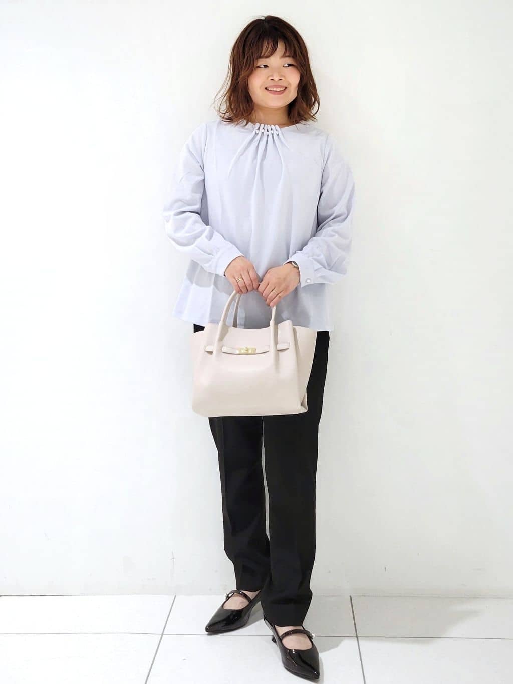 kinaさんの「index｜《5色展開／XS-LLサイズ》ストレッチテーラードジャケット／セットアップ対応【イージーアイロン】」を使ったコーディネート