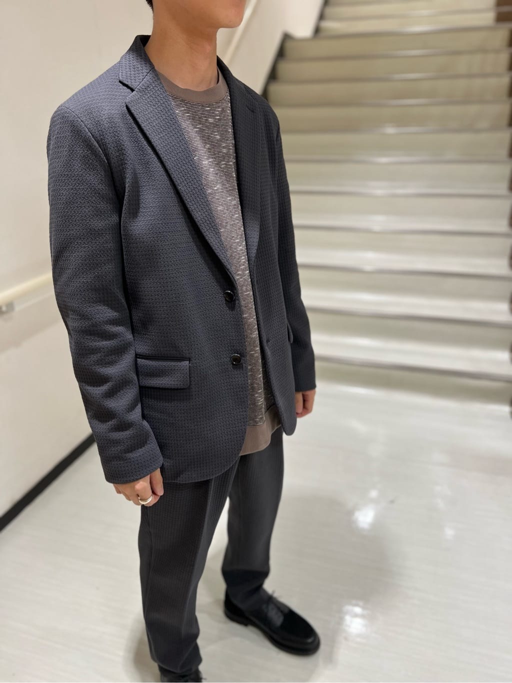 yutoさんの「TAKEO KIKUCHI｜【抗菌防臭】クロスウィーブ ジャケット」を使ったコーディネート