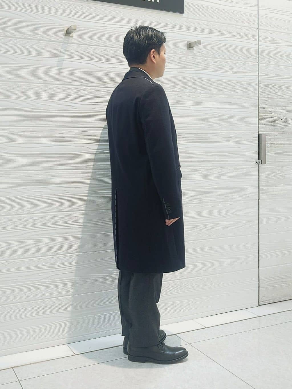 かずさんの「TAKEO KIKUCHI｜ウールカシミヤブレンド チェスターコート」を使ったコーディネート
