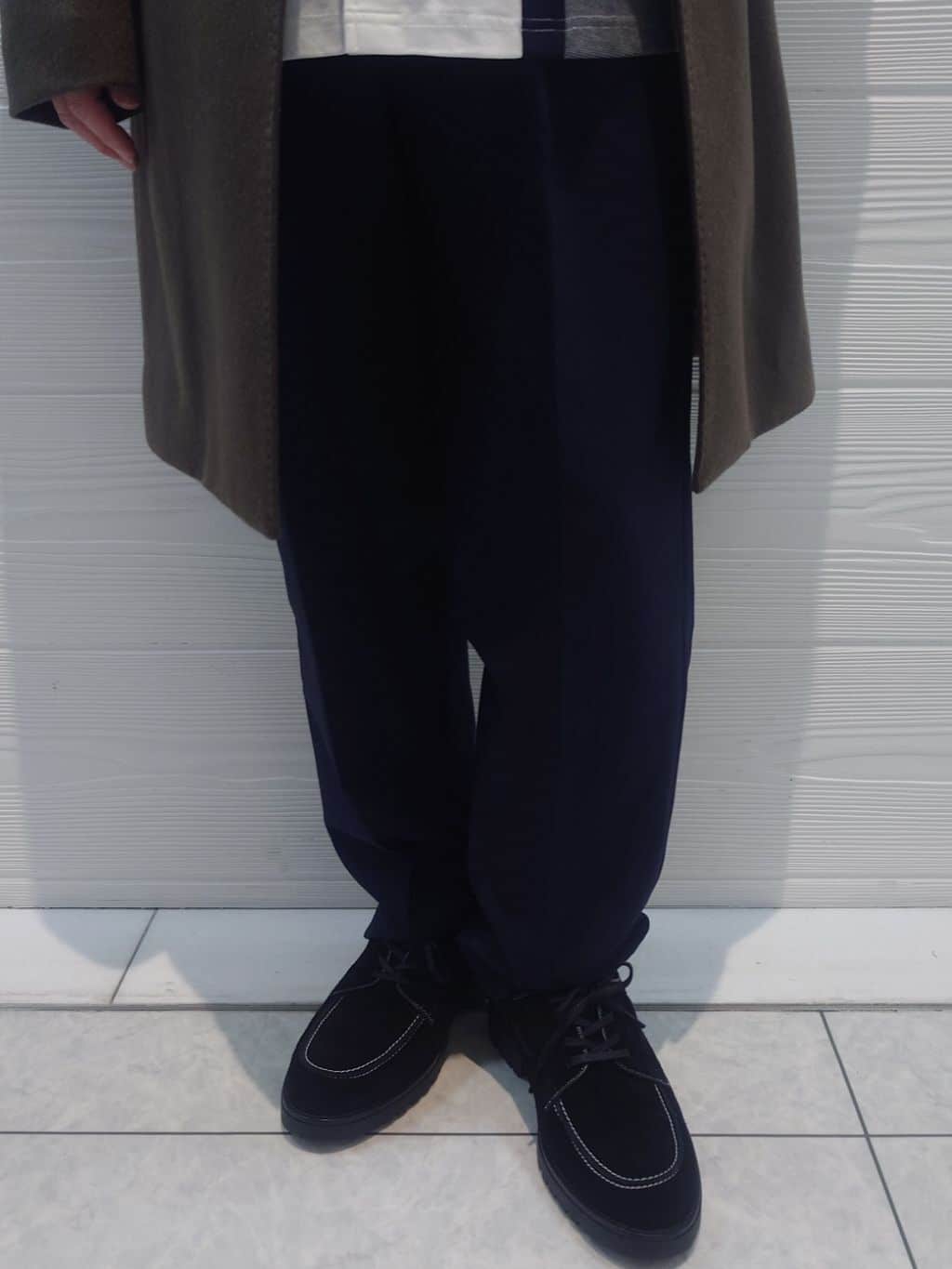 かずさんの「TAKEO KIKUCHI｜【ウールカシミヤブレンド】ビーバー調 スタンドカラー コート」を使ったコーディネート