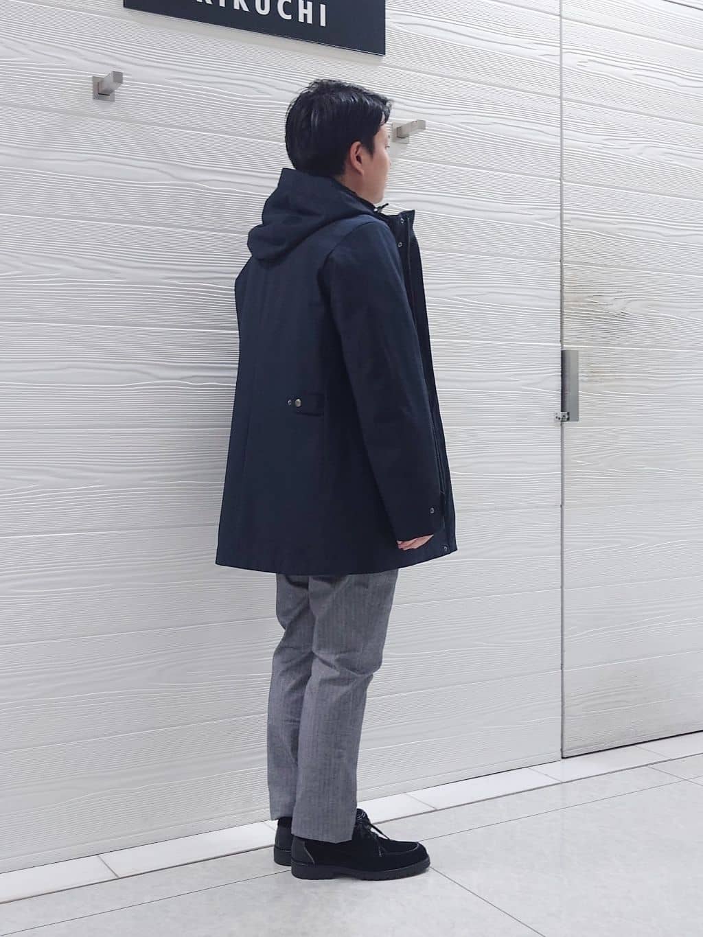 かずさんの「TAKEO KIKUCHI｜【Made in JAPAN】播州織 ヘリンボン ストレート パンツ」を使ったコーディネート