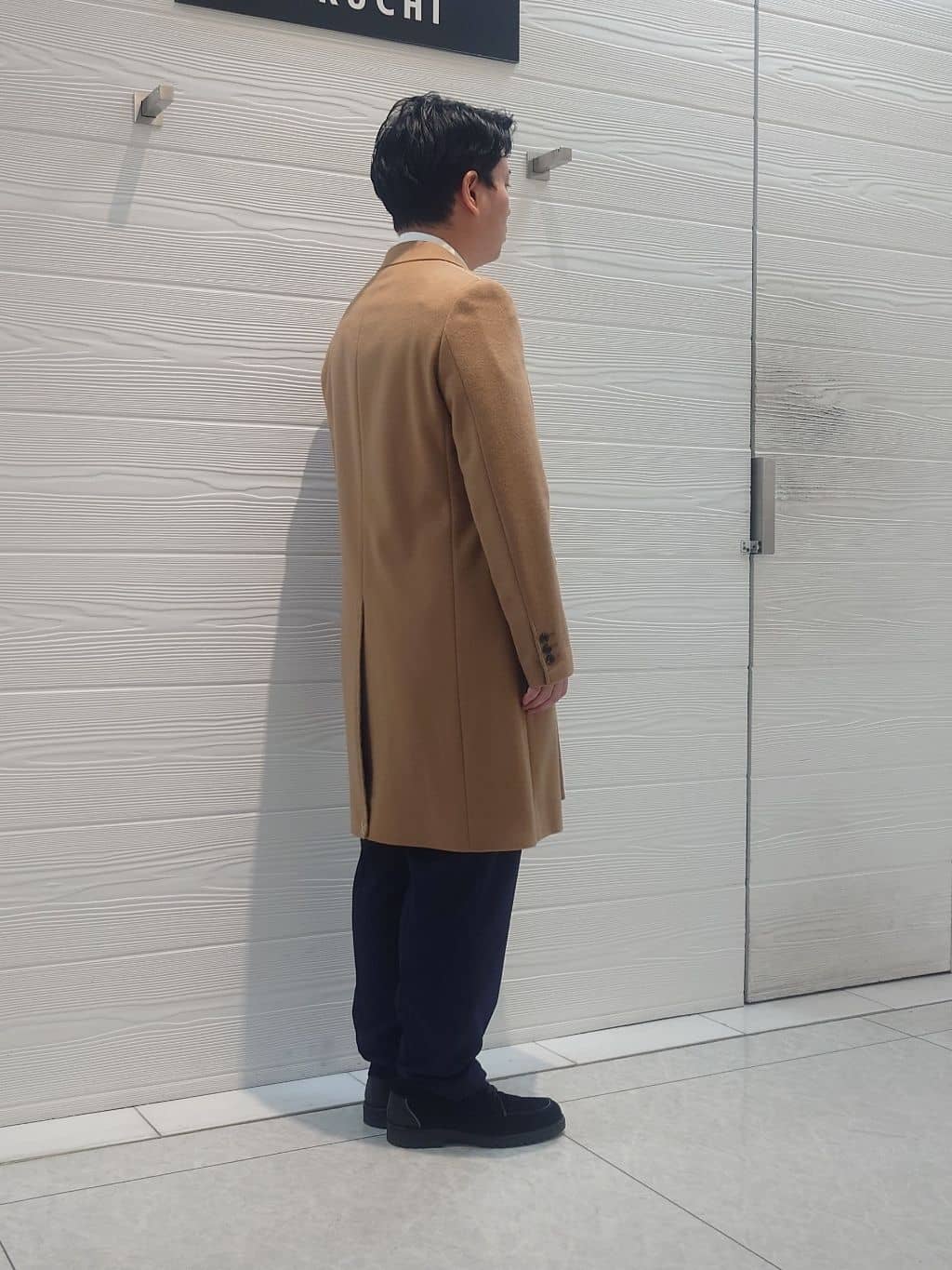 かずさんの「TAKEO KIKUCHI｜ウールカシミヤブレンド チェスターコート」を使ったコーディネート