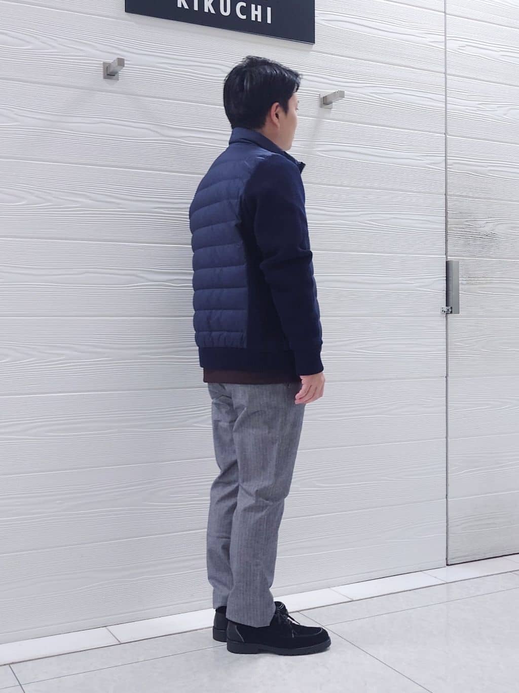 かずさんの「TAKEO KIKUCHI｜【Made in JAPAN】播州織 ヘリンボン ストレート パンツ」を使ったコーディネート