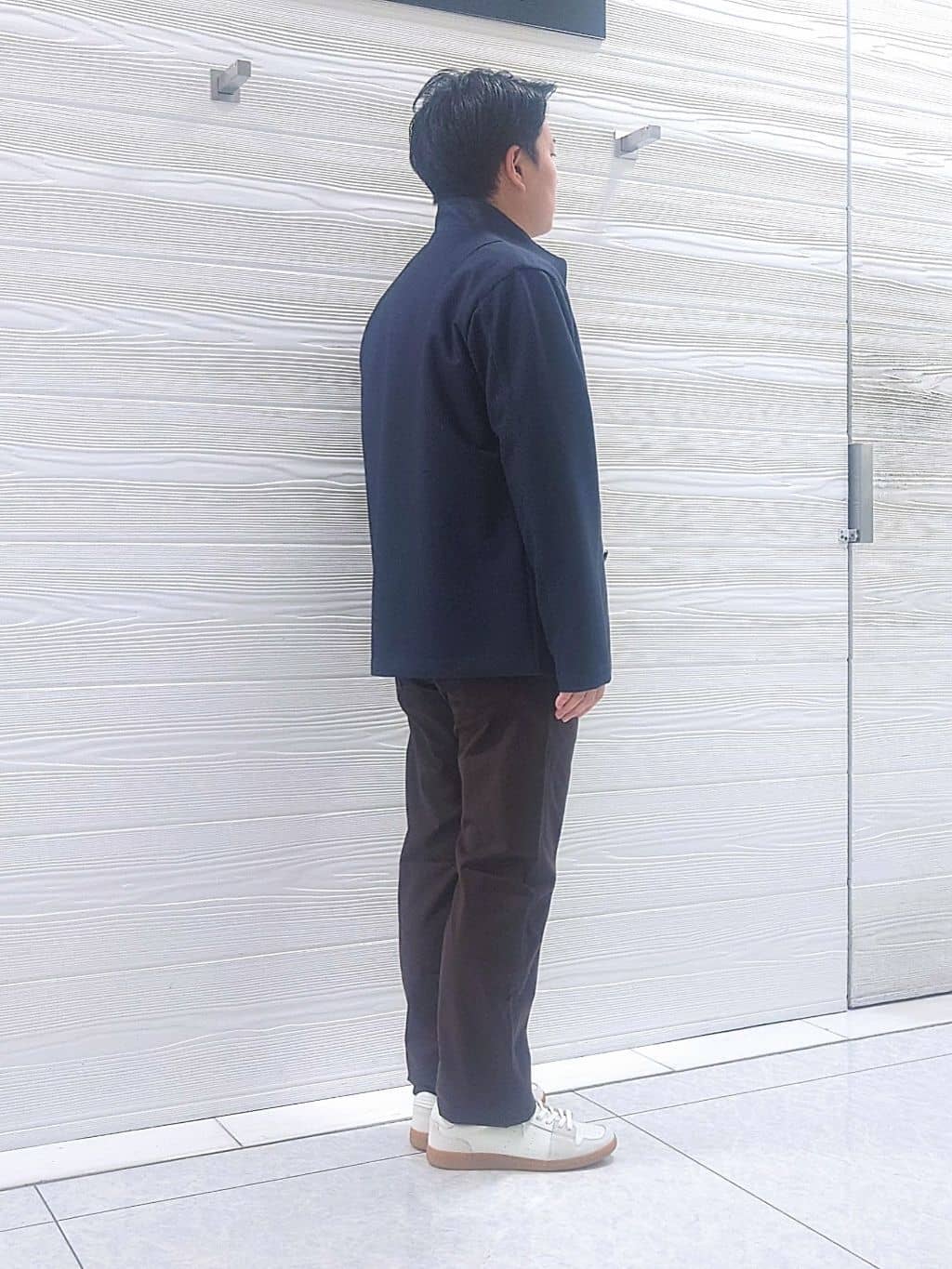 かずさんの「TAKEO KIKUCHI｜【Made in JAPAN】播州織 ストレッチ パンツ」を使ったコーディネート
