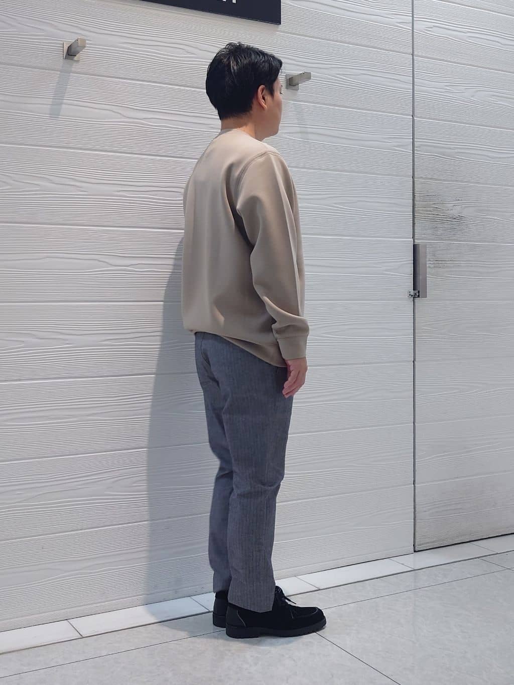 かずさんの「TAKEO KIKUCHI｜【Made in JAPAN】播州織 ヘリンボン ストレート パンツ」を使ったコーディネート