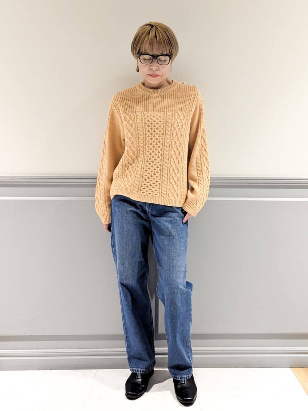 chieさんの「grove｜【Lee&times;grove別注】STRAIGHT DENIM PANTS」を使ったコーディネート