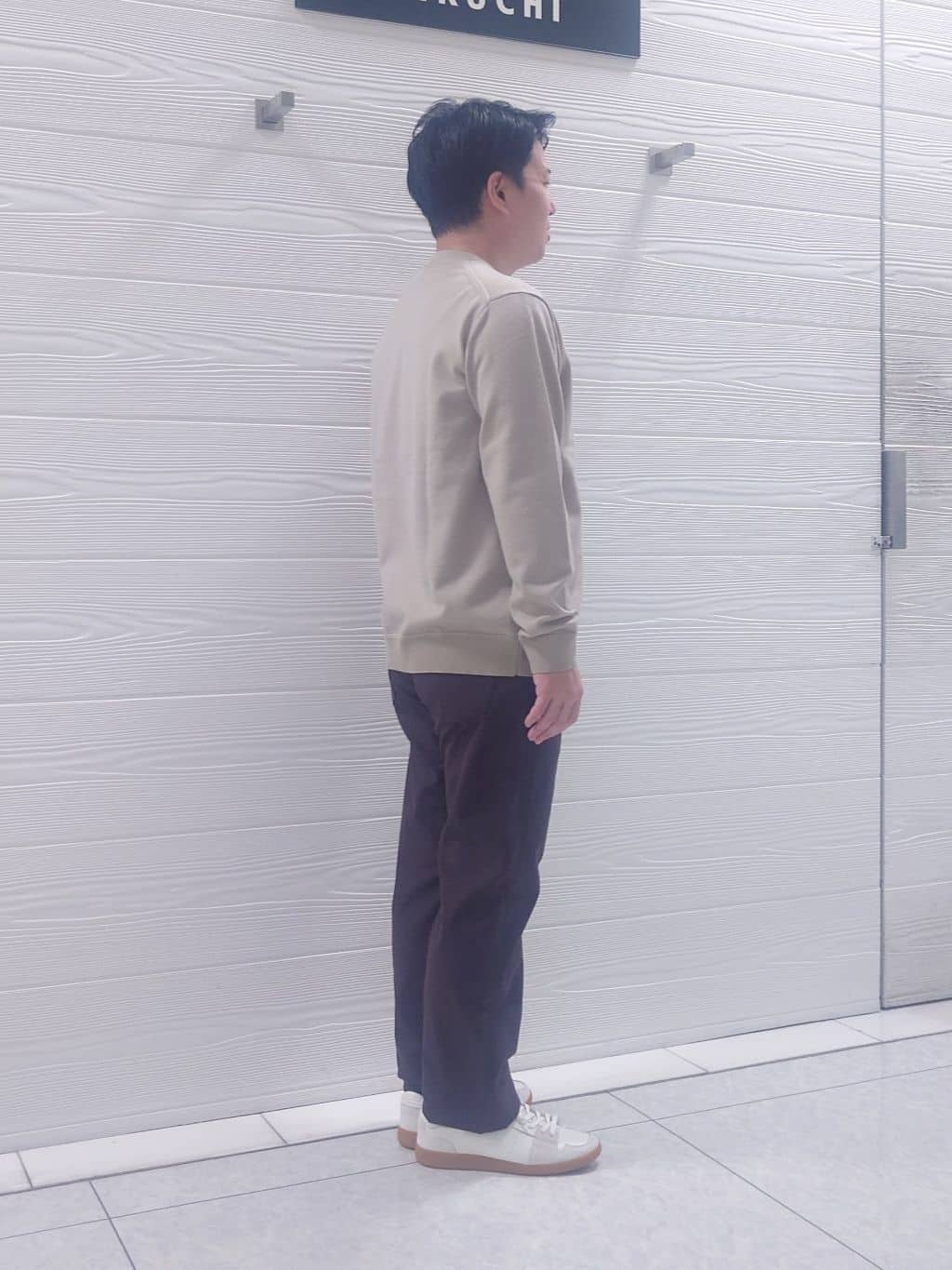 かずさんの「TAKEO KIKUCHI｜【Made in JAPAN】播州織 ストレッチ パンツ」を使ったコーディネート