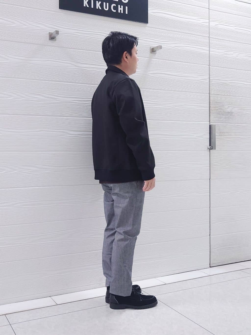 かずさんの「TAKEO KIKUCHI｜【Made in JAPAN】播州織 ヘリンボン ストレート パンツ」を使ったコーディネート