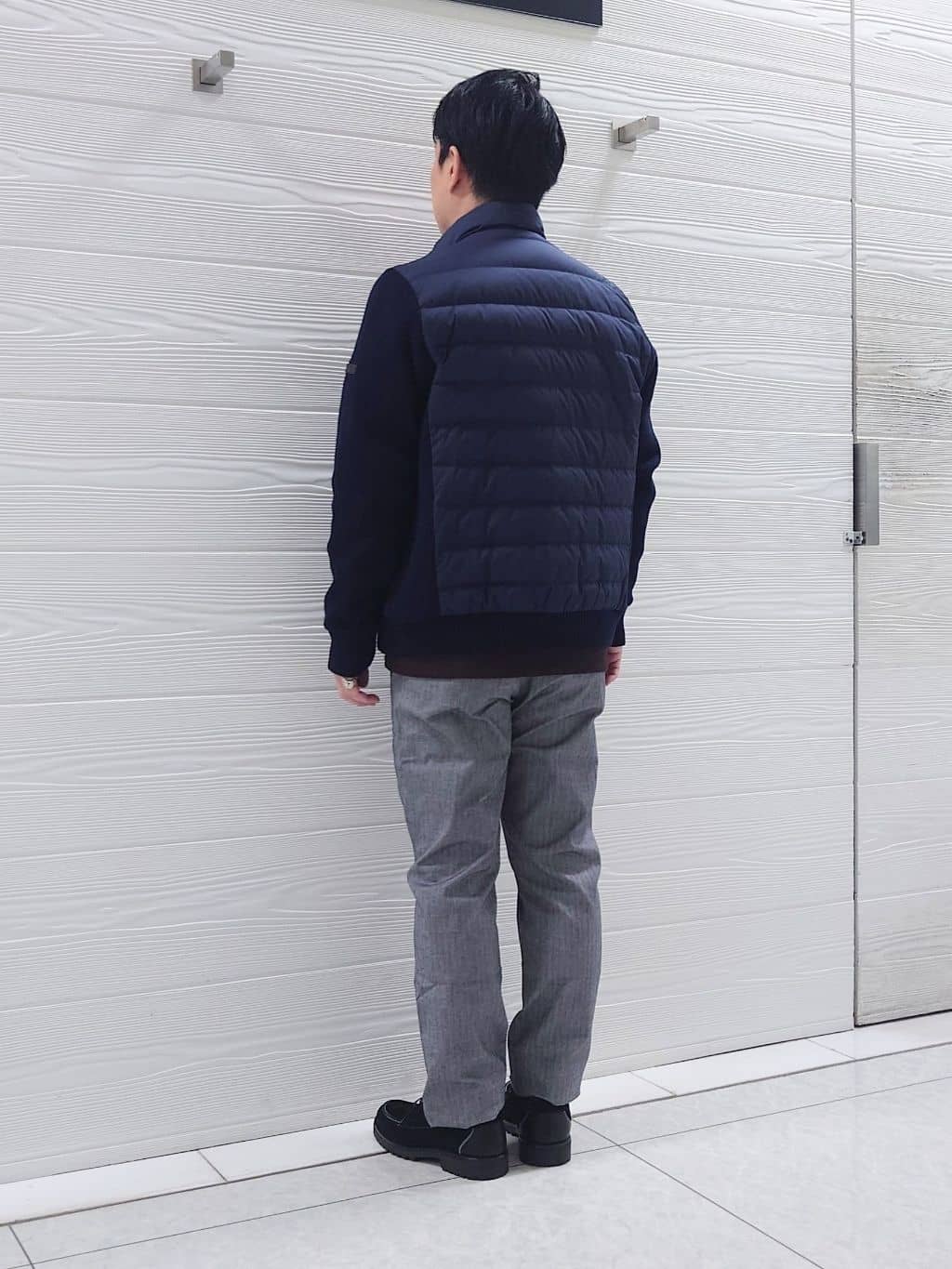 かずさんの「TAKEO KIKUCHI｜【Made in JAPAN】播州織 ヘリンボン ストレート パンツ」を使ったコーディネート