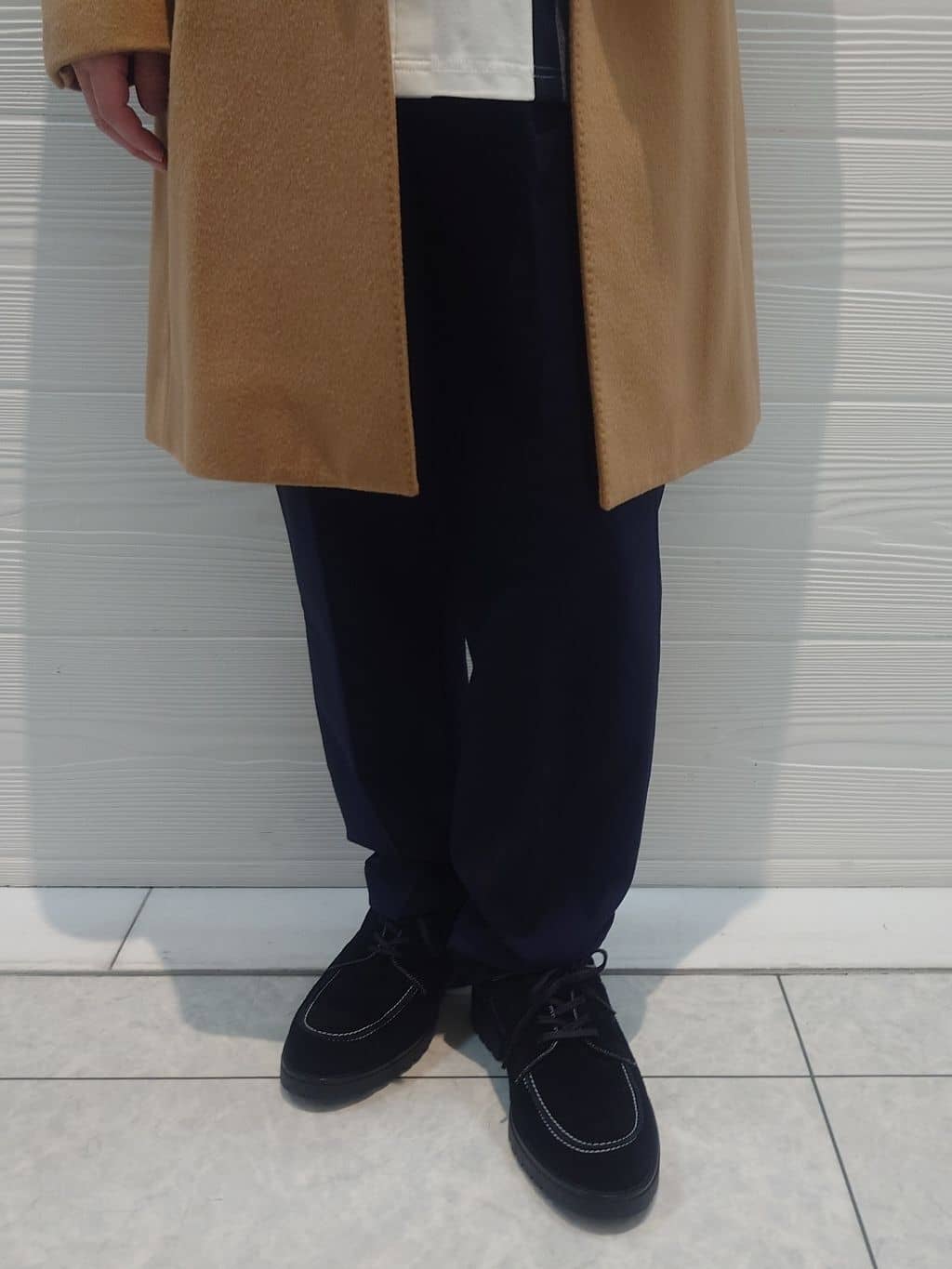 かずさんの「TAKEO KIKUCHI｜ウールカシミヤブレンド チェスターコート」を使ったコーディネート