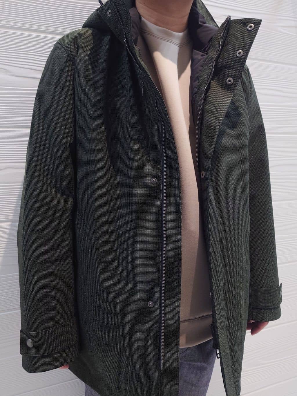 かずさんの「TAKEO KIKUCHI｜【Made in JAPAN】播州織 ヘリンボン ストレート パンツ」を使ったコーディネート