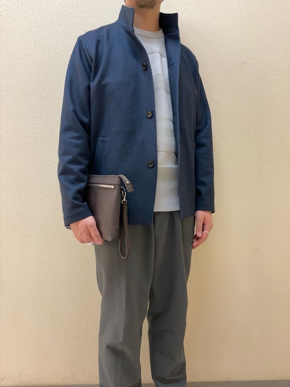 及川さんの「TAKEO KIKUCHI｜【DOWN FABRIC】ダウンファブリック スタンドカラーブルゾン」を使ったコーディネート