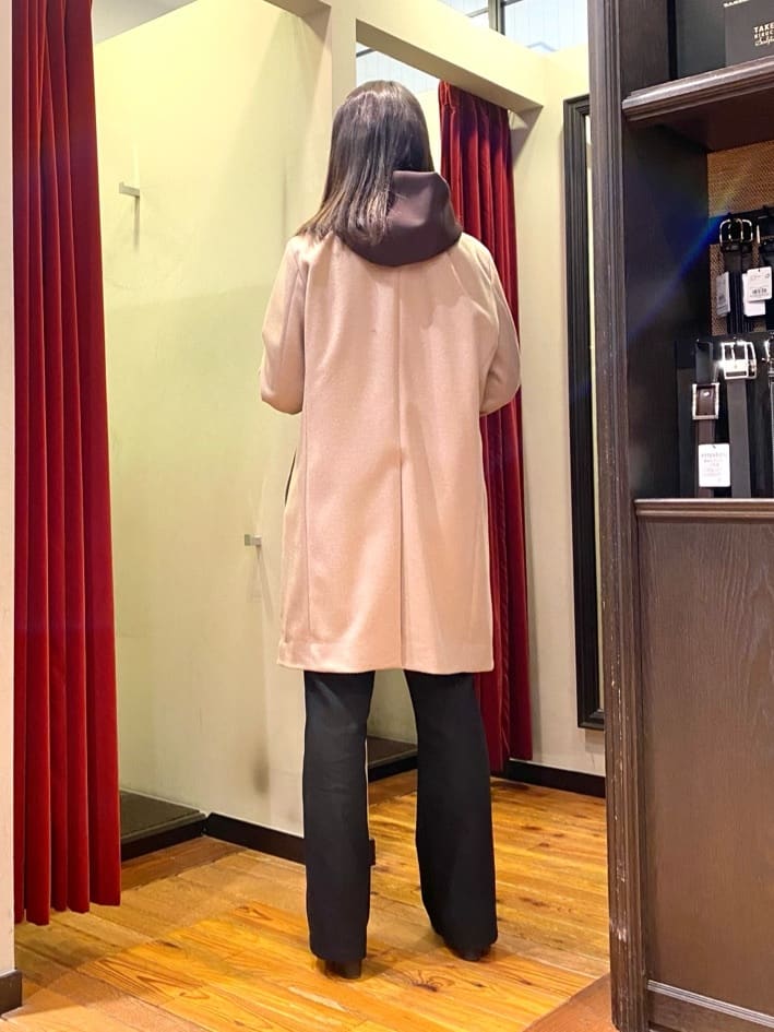 かわぴーさんの「TAKEO KIKUCHI｜【ウールカシミヤブレンド】ビーバー調 スタンドカラー コート」を使ったコーディネート