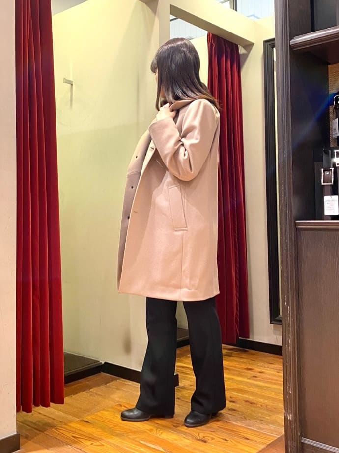 かわぴーさんの「TAKEO KIKUCHI｜【ウールカシミヤブレンド】ビーバー調 スタンドカラー コート」を使ったコーディネート