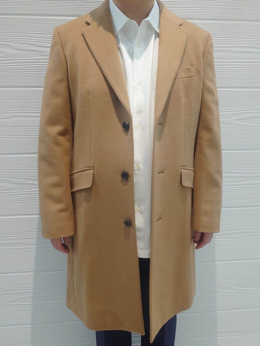 かずさんの「TAKEO KIKUCHI｜ウールカシミヤブレンド チェスターコート」を使ったコーディネート