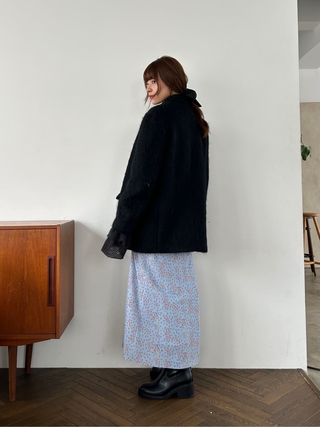 miyu maesakaさんの「CODE A｜shaggy jacket coat」を使ったコーディネート
