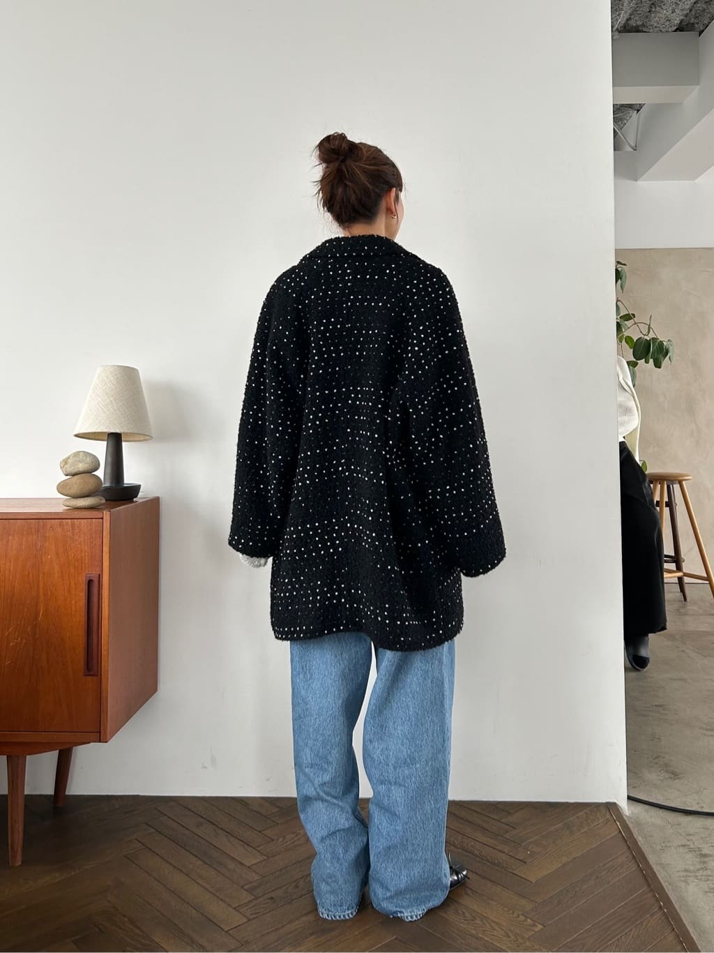 miyu maesakaさんの「CODE A｜2way sheer mohair pullover」を使ったコーディネート