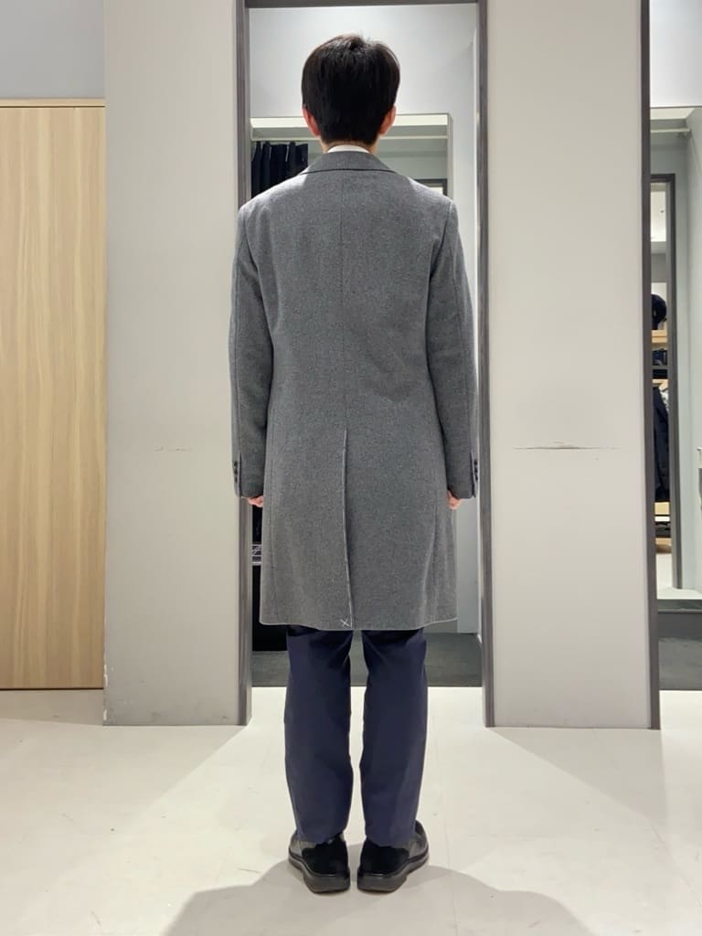 わいずみさんの「TAKEO KIKUCHI｜ウールカシミヤブレンド チェスターコート」を使ったコーディネート