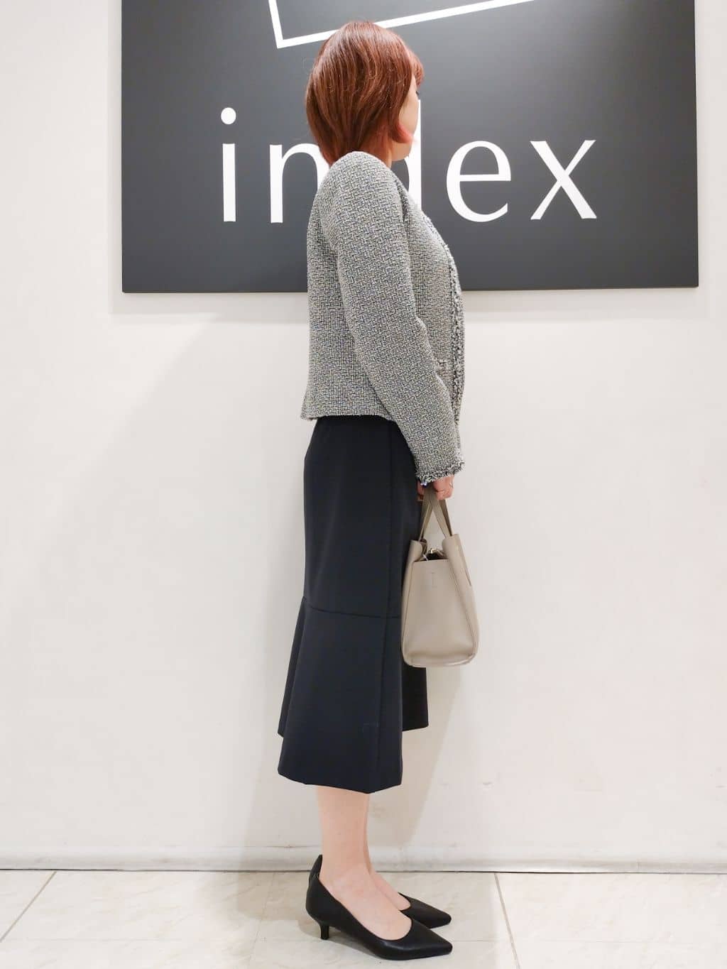 n.さんの「index｜《5色展開／S-LLサイズ》ストレッチマーメイドスカート／セットアップ対応【洗濯機洗い可／イージーケ」を使ったコーディネート