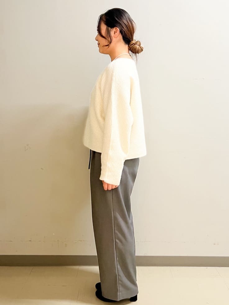 なかさんの「OPAQUE.CLIP｜◆フェイクパール&times;ビジュー2連ネックレス」を使ったコーディネート