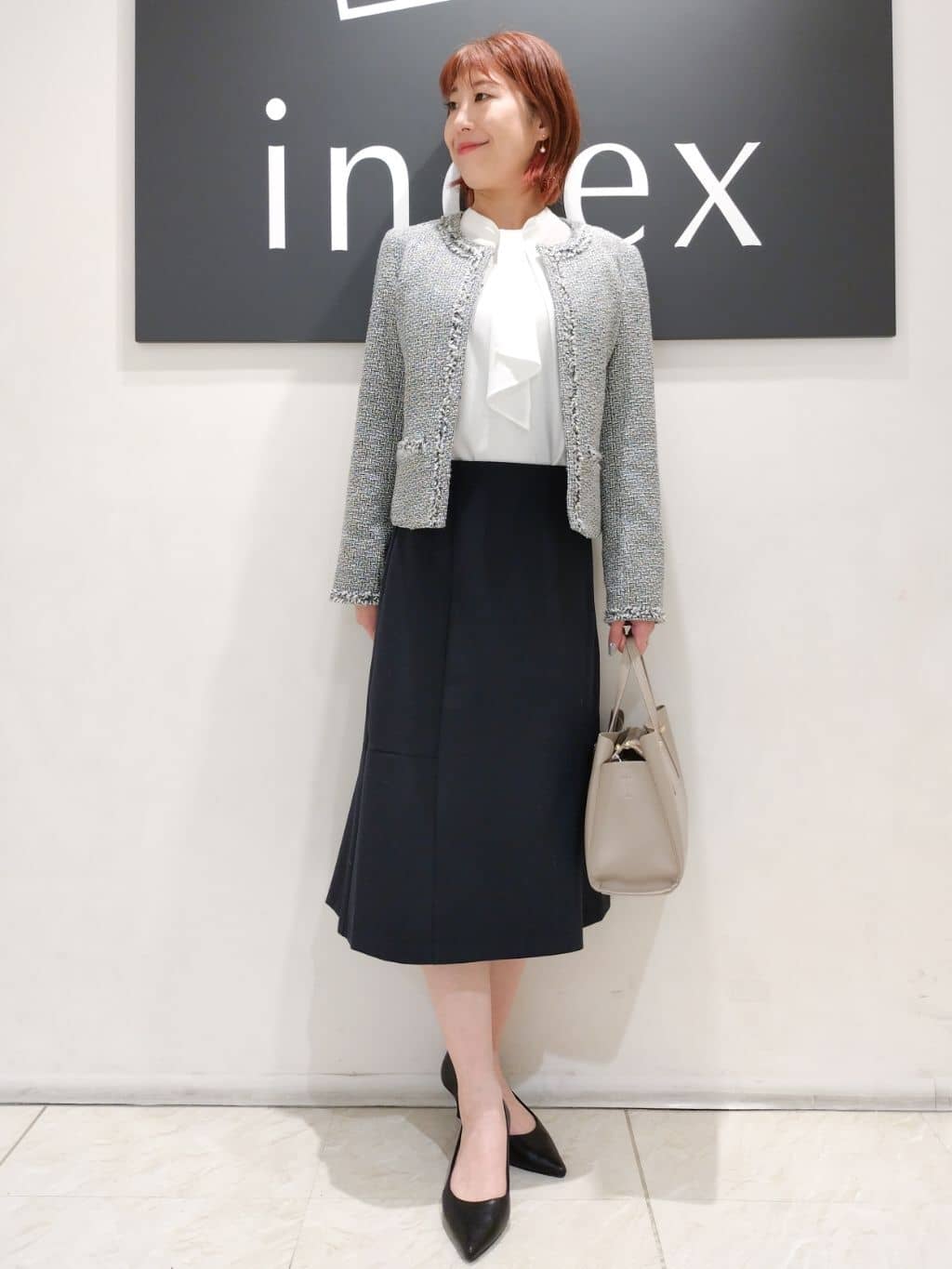 n.さんの「index｜《5色展開／XS-LLサイズ》ストレッチテーラードジャケット／セットアップ対応【イージーアイロン】」を使ったコーディネート