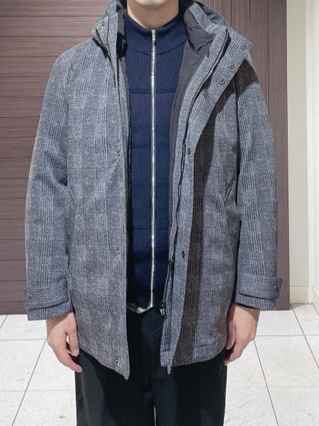 ToyoPさんの「TAKEO KIKUCHI｜【3WAY】ジャカード グレンチェック ダウンライナー ブルゾン」を使ったコーディネート