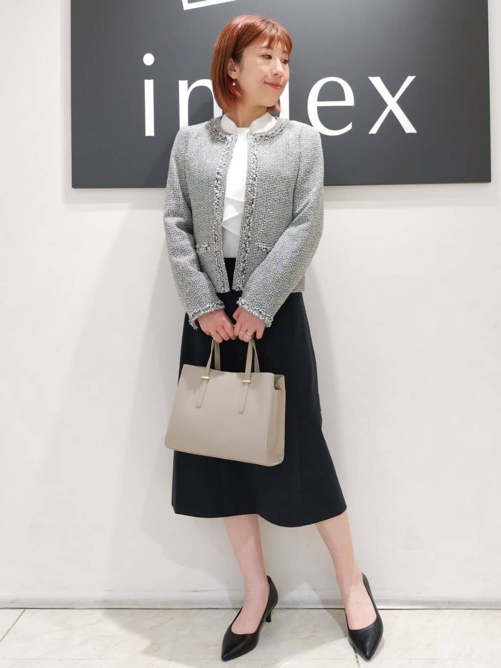 n.さんの「index｜《5色展開／S-LLサイズ》ストレッチマーメイドスカート／セットアップ対応【洗濯機洗い可／イージーケ」を使ったコーディネート
