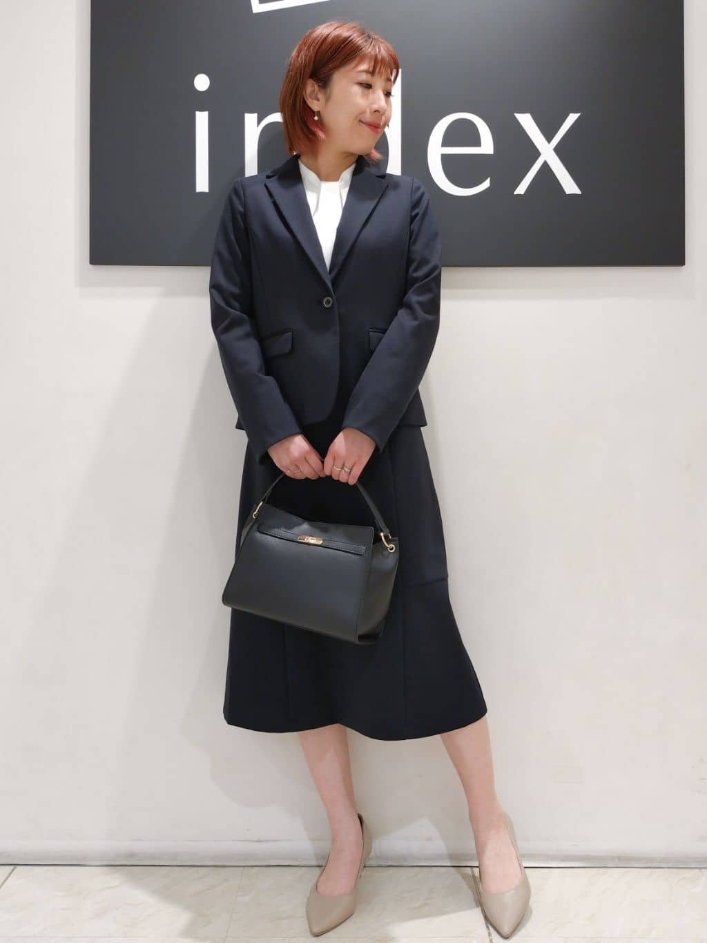 n.さんの「index｜《5色展開／XS-LLサイズ》ストレッチテーラードジャケット／セットアップ対応【イージーアイロン】」を使ったコーディネート
