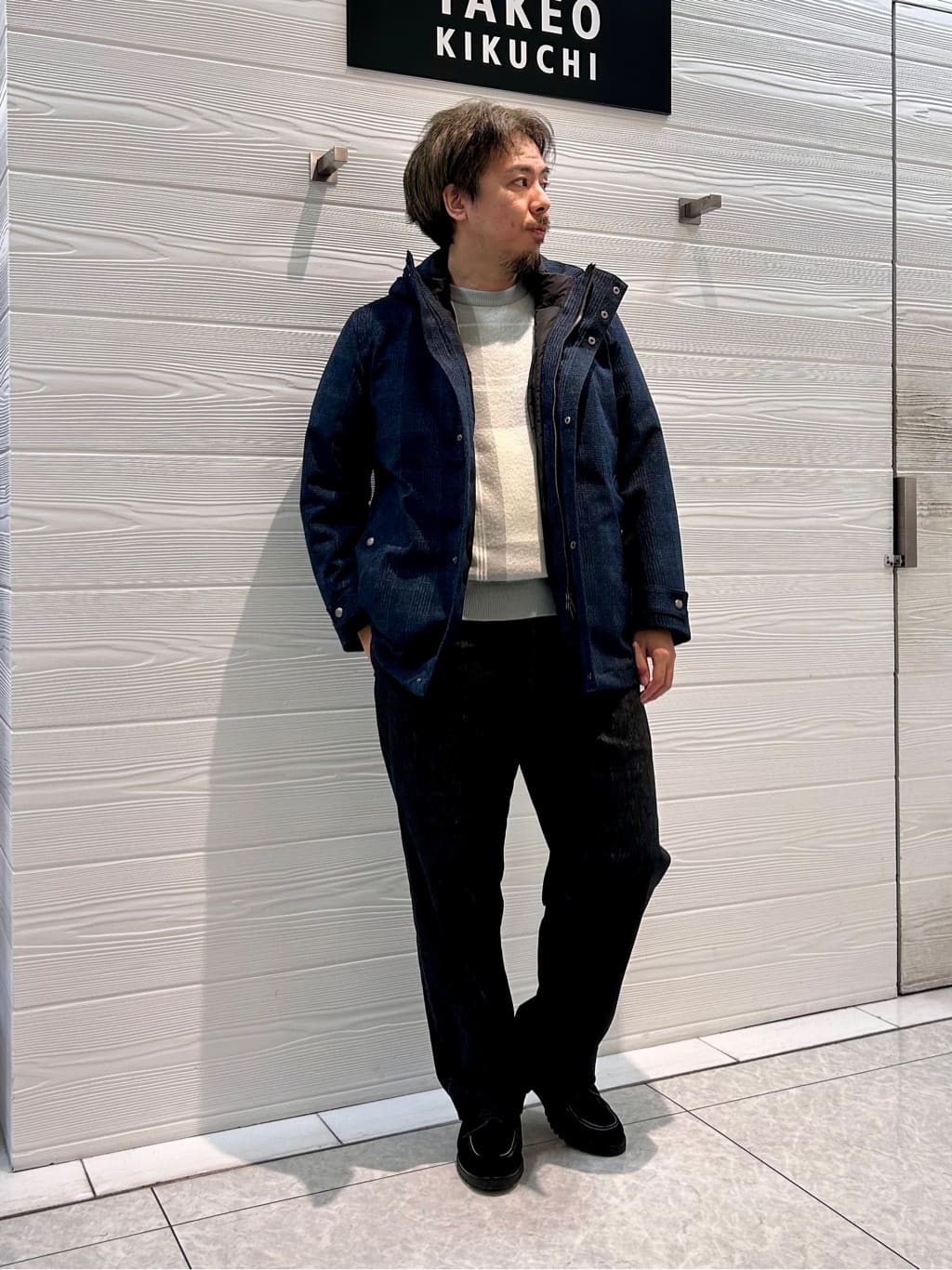 すーさんの「TAKEO KIKUCHI｜【3WAY】ジャカード グレンチェック ダウンライナー ブルゾン」を使ったコーディネート